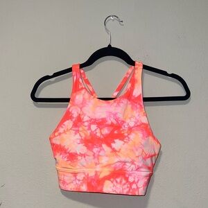 Lululemon Athletica Energy Bra High Neck Long Shibori, Size 6